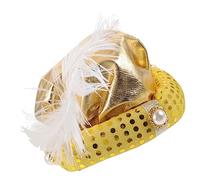 Cabilock Chapeau de Cosplay Halloween avec Plume pour Fête Thématique Accessoire Élégant et Légèreté pour Adultes et Garçon Fille Style Unique et Pratique pour Performances et Photographies