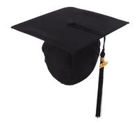 Cabilock Chapeau de Graduation Réglable avec Pompon pour Étudiants Universitaires Polyester avec Bande Élastique Confortable