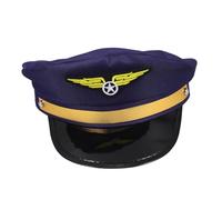 Cabilock Chapeau de Réglable pour Adultes et Casquette Costume Uniforme Chic pour Halloween Cosplay et Fêtes à Thème Aériens