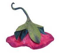 Cabilock Chapeau de Sorcière pour Halloween Femme en Polyester Fleur Trompette de Matin, Style Unique et Confortable pour Soirées Cosplay et Événements Scène