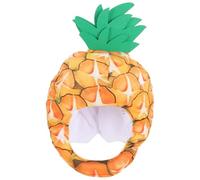 Cabilock Chapeau Masque Ananas en Peluche Coton Pp, Bonnet Humoristique Couleur Vive, Accessoire Photo pour Fête, Cosplay et Déguisement, Couvre-chef Fruit Drôle pour Événements