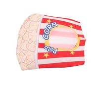 Cabilock Chapeau seau à popcorn : Chapeau fantaisie déguisement popcorn, accessoire de tête pour costume gourmand, déguisement cosplay, accessoires de fête pour Halloween et soirées à thème