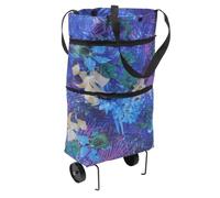 Cabilock Chariot de Courses Pliant avec roulettes Grand Format Trolley Supermarché Léger et Robuste Panier Cabas à Main Multifonction pour Voyage