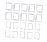 Cabilock Charms en Résine Imitation Cadre 20 Pcs pour Décoration D’étui Papeterie, Accessoires Bricolage Légers et Solide pour Créations DIY