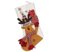 Cabilock Chaussette de Noël Décorative Forme de Renne pour Décorations de Noël Suspensions pour pour Bonbons Surprises