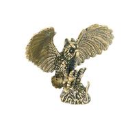 Cabilock Chouette en Laiton Chouette Or Miniature Sculpture De Richesse Figurine Hibou Vintage Décor pour Table Décorations De Table Doodle Doré Voiture Animal Bureau Affichage, CGR44KD1ZY33H3M17W