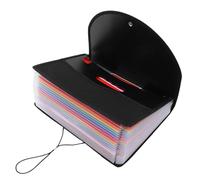 Cabilock Classeur à Accordéon Extensible Noir 25 Compartiments, Organiseur de Documents Multifonction pour Bureau, Pochette de Rangement de Fichiers à Plusieurs Niveaux, Dossier de