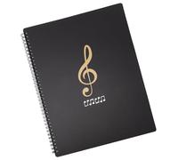 Cabilock Classeur A4 pour Partitions de Musique Dossier Papier Imperméable 30 Pochettes Double Face 60 Pages Organiseur de Partitions et Porte-Documents Adapté pour Musiciens et Écoles
