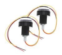 Cabilock Clignotants pour Moto LED Noirs, 2 Pièces en Plastique, Installation Facile, Feux D'extrémité de Guidon pour Meilleure Visibilité sur Route