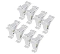 Cabilock Clips de Fixation, 8 Pièces pour Étagère de Congélateur | Alliage D'aluminium, Design à Queue D'aronde Incurvée, Remplacement pour Rayonnages de Réfrigérateur