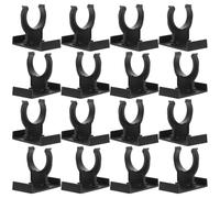 Cabilock Clips de Fixation Réglables et Faciles à Installer en Plastique Noir Lot de 20 pour Ajuster la Hauteur des Pieds Cuisine pour Plinthe de Meuble
