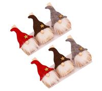 Cabilock Clips Décoratifs de Noël avec Poupée Père Noël de Accessoires Festifs pour Décoration Sapin et Table de Fête