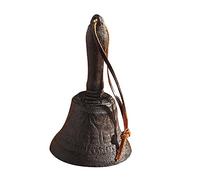 Cabilock Cloche Décorative Rétro Forgé 1 Pièce Cloche De Table pour Restaurants Cloche À Main Vintage Antique Ornement De Cloche De Noël Anneau Argenté pour Maison Carillon