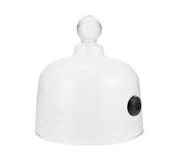 Cabilock Cloche Gâteau Verre Transparent avec Poignée Ronde Couvercle Présentation pour Desserts et Fromages Protection Alimentaire Pratique pour Maison Restaurant et Boulangerie