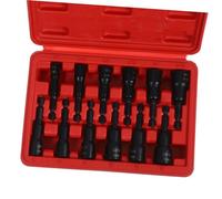 Cabilock Coffret Douilles Impact Haute Résistance Embouts Hexagonaux Magnétiques Prolongés Ensemble Dadaptateurs pour Clé Électrique et Visseuse Outil Fiable et pour Montage et Démontage