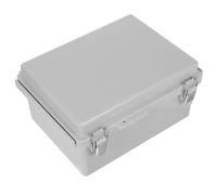 Cabilock Coffret électrique extérieur étanche : boîte de jonction résistante aux intempéries avec boucles - boîtier en plastique pour connexions d'alimentation et de signal
