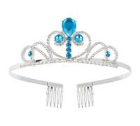 Cabilock Coiffe Couronne Chic Taille Garçon Et Filles Bleu Dégradé Cristal Brillante Fête Anniversaire Garçon Et Filles Serrage-tête Léger Confortable Photo Baby Shower
