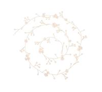 Cabilock Coiffe Faite à La Main Fleur Perle Coquillage 1 Mètre Chaîne Cheveux Dorée Pour Femmes Mariage Fête Rubans Satin