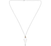 Cabilock Collier Résistant Décoloration Bouteille en Verre Argentée Pendentif Mini Fiole Décorative pour Souvenirs pour Collection et Lune de Miel