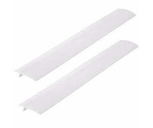 Cabilock Combleur D'espace Protecteur de Cuisinière à Gaz 63,5 Cm Bande Anti-graisse Blanche Résistante la Chaleur Cuisine Plan de Travail 2 Pièces Usage Cuisson Nettoyage Facile