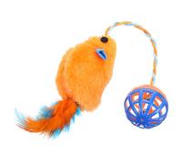 Cabilock Compact pour Chaton en Peluche et Plastique avec Clochette, Interactif pour Chat Intérieur pour Divertissement et Soulagement de L'ennui