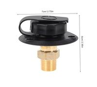 Cabilock Connecteur Arrivée Eau Rv Laiton avec Clapet Anti-retour et Filtre Raccord Étanche pour Réservoir Eau Potable Remplacement Valve de Vidange pour Camping et Bateau