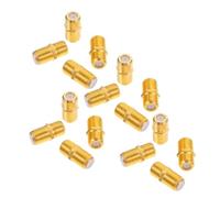 Cabilock Connecteur de Type F en Alliage de Zinc Plaqué Or 20pcs, Connecteur Câble Antenne TV Sécurisé et Écologique, Rallonge de Câble Coaxial pour Installation Satellite