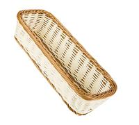 Cabilock Corbeilles À Rectangulaires En Rotin Blanc Chocolat Imitation Rotin Pour Le Rangement Du Des Collations Et Des Fruits Pour Et La Maison