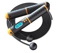 Cabilock Corde à Sauter Lestée Ajustable avec Compteur Numérique Précis Design sans Fil Antienchevêtrement Poignée Antidérapante et Écran Haute Définition pour Fitness Boxe Mma et