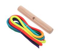 Cabilock Corde de Remorquage de Traîneau Réglable avec Poignée en Bois | Coton et Bois, Prise Ferme et Toucher Doux, pour Luge de Neige et Ski