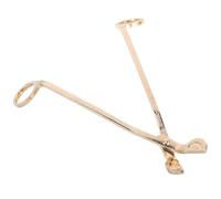 Cabilock Coupe-Mèche en Acier Inoxydable Doré à Tête Arrondie Ciseaux pour Couper Mèches de Bougie Outil D’Entretien Précis et Sécurisé Accessoire Décoratif pour Bougies D’Aromathérapie