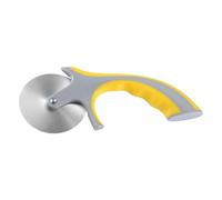 Cabilock Coupe-Pizza en Acier Inoxydable avec Poignée en Plastique Jaune Roulette à Pizza Tranchante Outil Cuisine Pratique pour Maison et Pizzeria Ustensile Pizza Coupe-Pâte Précis