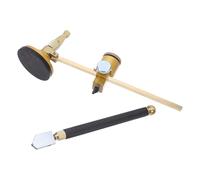 Cabilock Coupe-Verre Portable Coupé-Verre Circulaire Outil De Découpe De Verre De Style Boussole Outil De Gravure Circulaire Sur Verre Avec Bouton Réglable