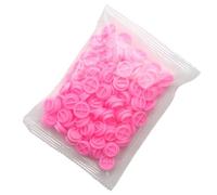 Cabilock Coupelles pour Colle à Cils 100 Pièces Rose Godets 6 Compartiments Multifonctions pour Extensions de Cils Outil Beauté Précis pour Salon École D’Esthétique et Usage Personnel