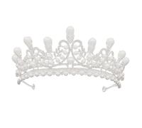 Cabilock Couronne de Mariée en Strass et Perles Modèle J2740, Alliage | Design Délicat et Aspect Brillant, Usage Mariage et Fête, Finition Résistante à Décoloration