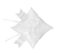 Cabilock Coussin D'alliances Mariage Élégant en Tissu Blanc pour | Base Stable, Structure Sécurisée, Usage Polyvalent, pour Plages et Réceptions Intérieures, Style Moderne