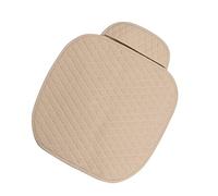 Cabilock Coussin de Siège Auto Beige Antidérapant Respirant Housse Protectrice Confortable pour Voiture Tapis Peluche Installation Facile sans Fixation