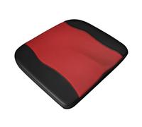 Cabilock Coussin Rehausseur de Siège Auto Confortable Mousse à Mémoire avec Surface Antidérapante Protège Siège Voiture Soulagement Pression Hanche et Dos Facile à Nettoyer Noir et Rouge