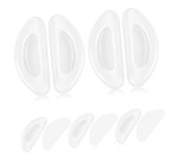 Cabilock Coussinets Nasaux pour Lunettes en Silicone Blanc, 5 Paires Confortables et Résistants la Déformation, Protège-nez Antidérapant pour Lunettes en Plastique