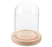 Cabilock Couvercle d'affichage en Verre Floral Petit séché décoration Mini en Verre Cloche pour Plantes en Verre Miniature Porte-Verre Un Verre