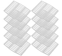 Cabilock Couvercle de Trou D'évacuation Protection des Trous de Brique en Acier Inoxydable Argenté, Lot de 10 Pièces Installation Facile pour Murs Modernes