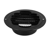 Cabilock Couvercle de Ventilation en Acier Inoxydable Noir Rond, Conduit D'évacuation D'air Vacances, Distribution D'air Uniforme, pour Maison et Bureau