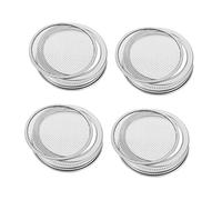 Cabilock Couvercles De Bocaux à Germination 70/86mm En Acier Inoxydable 304 Lot De 4 Couvercles Trous Pour Culture De Haricots Et Légumes Accessoires Cuisine Pour Pots Mason