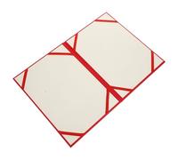 Cabilock Couverture de Certificat Rouge Coins Double Face Protège Diplômes et Certificats Pochette Papier Résistante Portable