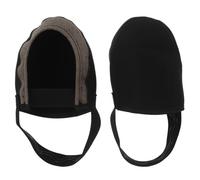 Cabilock Couvre-Chaussures de Cyclisme Demi-Orteils Hiver, Taille S 36-40 | Noir, Fibre Élastique Sbr Polyester Silicone, Ajustement Serré, Protection Coupe-vent et Résistante, Course Randonnée