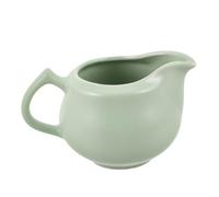 Cabilock Crémier Céramique avec Poignée Pot à Lait Porcelaine Vert Versoir pour Café Sauces et Salades et Facile à Nettoyer