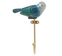 Cabilock Crochet Mural D'oiseau Vintage Vert, Crochets Muraux Décoratifs en Métal Émaillé, Polyvalents pour Manteaux et Clés, Porte-manteau Mural pour Salon, Chambre et Entrée