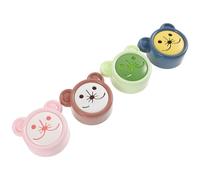 Cabilock Crochets Muraux Autocollants sans Perçage en Plastique Lot de 4 Style Cartoon Lisse pour Porte-serviettes et Torchons la Cuisine et Salle de Bain