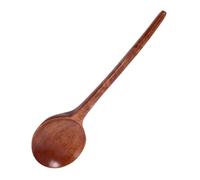 Cabilock Cuillère Japonaise Bois Manche Long pour Soupe Ramen et Porridge Cuillère Céréale Ergonomique Bois pour Cuisine et Service Maison Petite
