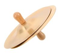 Cabilock Cymbales à Doigts en Laiton 15 CM pour Garçon et Filles Mini Percussions Portables avec Poignée Ergonomique Accessoires de Danse Orientale et Apprentissage Musical Orff Sons
